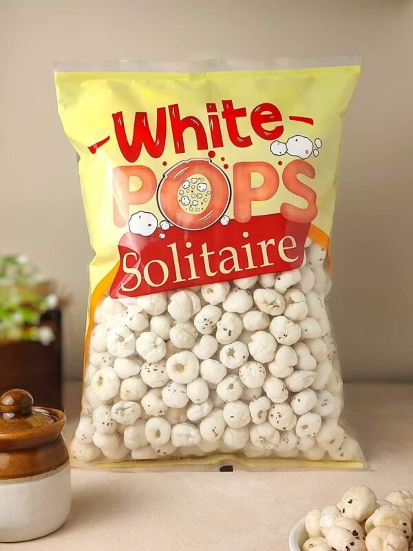 White Pops Solitaire Makhana Vegan, Healthy Diet, Immunity Booster Snacks Fox Nut (250 g) - Image 8